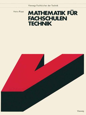 cover image of Mathematik für Fachschulen Technik